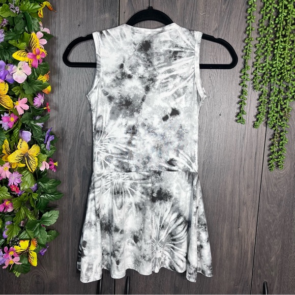 1🌼3/$30🌼Dori Creations Sleeveless Tie Dye Peplum Babydoll Top Size 8/Medium - Picture 9 of 14
